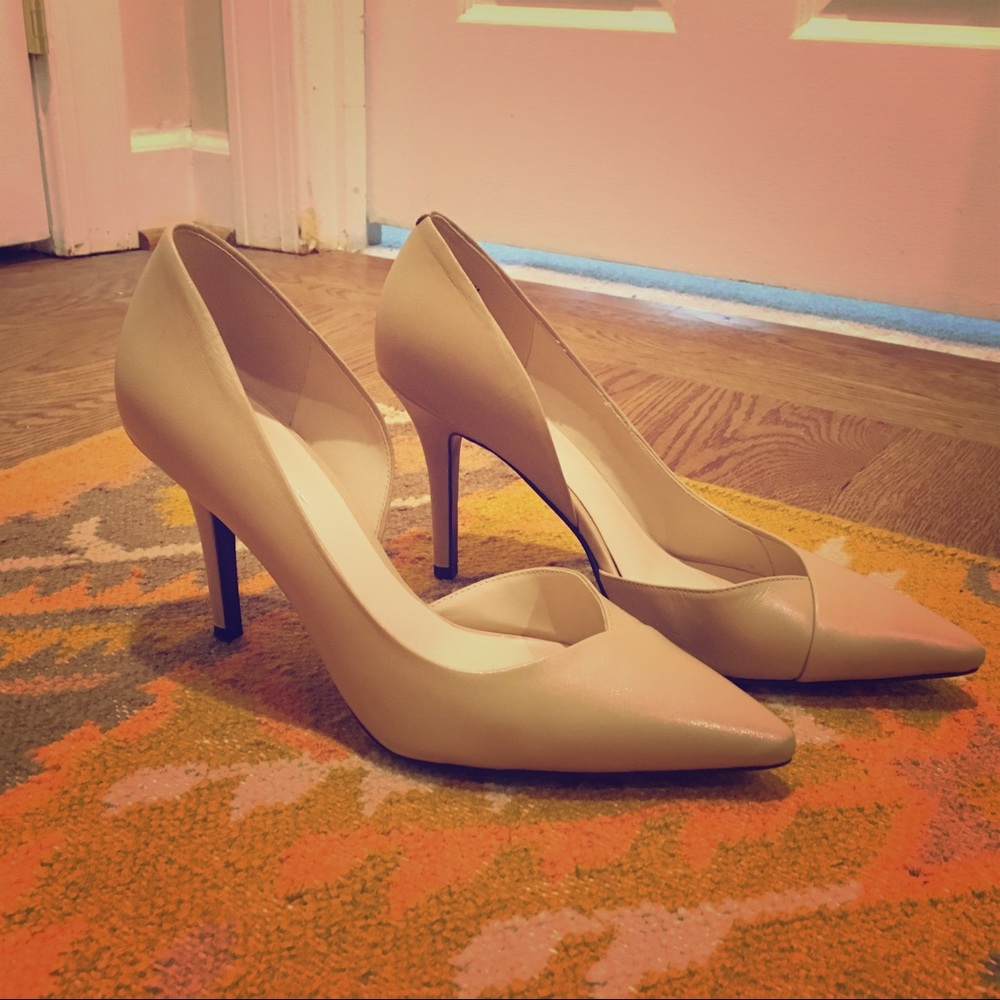 Nine West Jowzer Leather D’Orsay Pump Heels